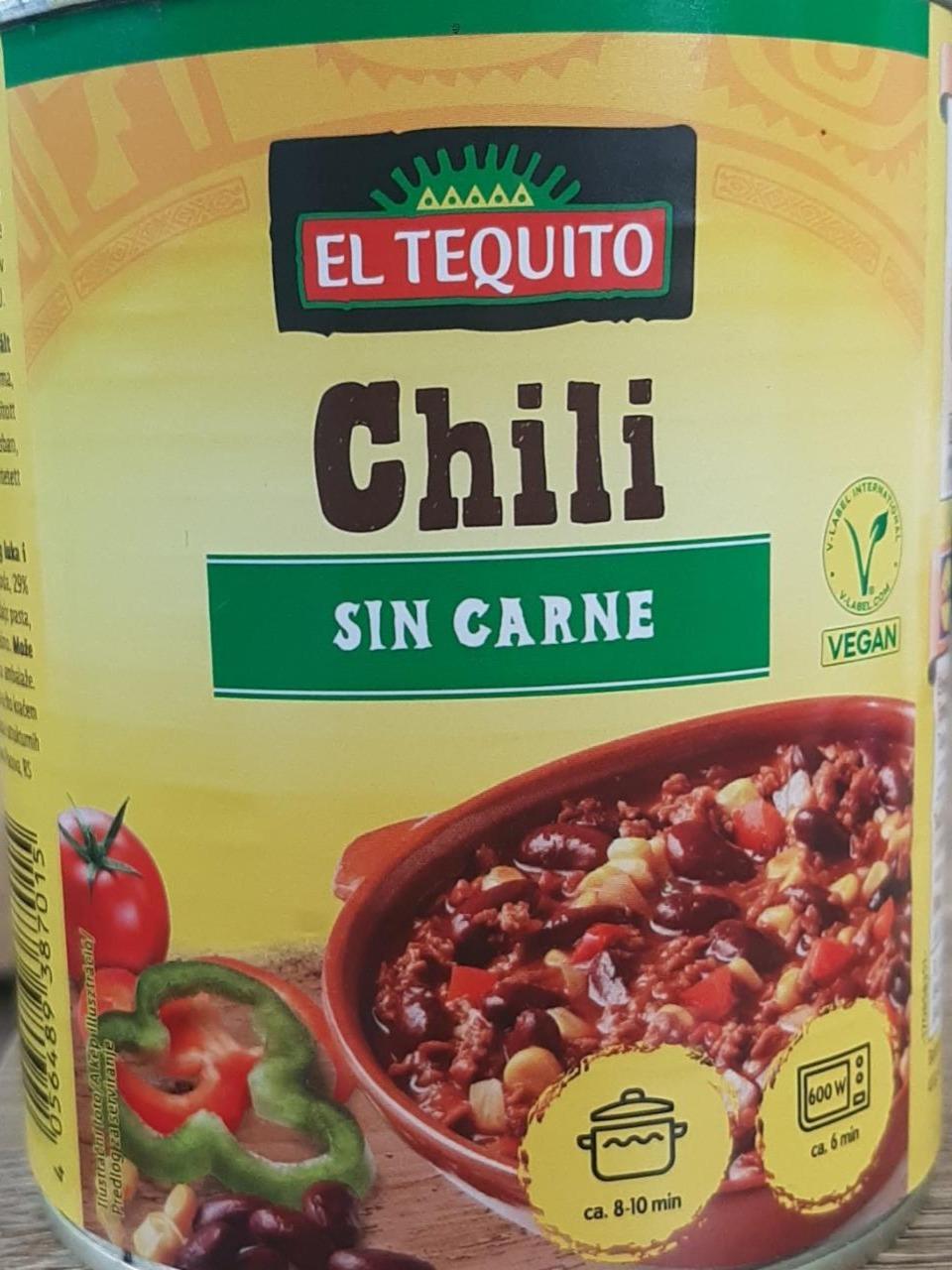 Fotografie - Chili sin carne El Tequito