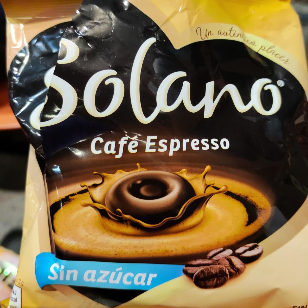 Café Espresso Sin azúcar Solano