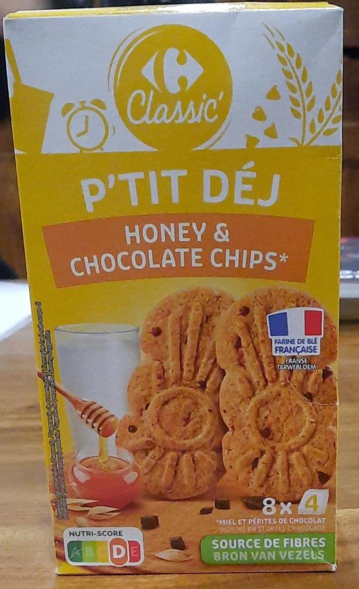 Fotografie - P'tit déj honey & chocolate chips Carrefour Classic