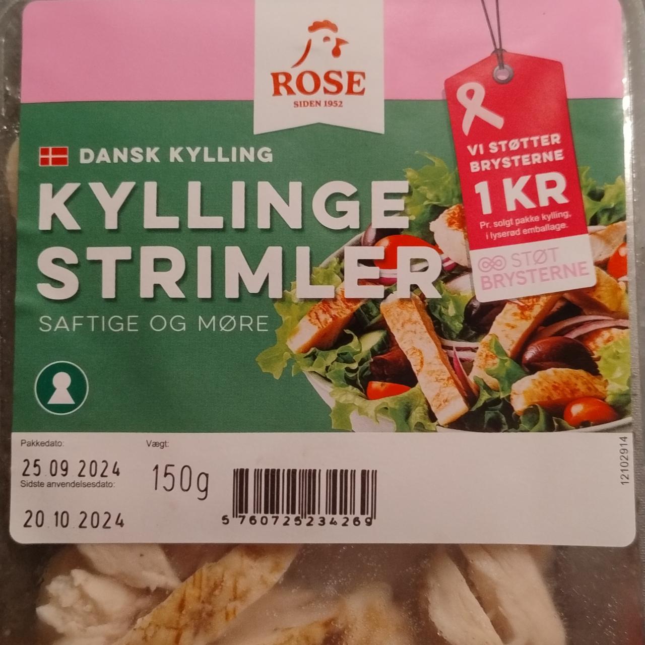 Fotografie - Kyllinge strimler Rose