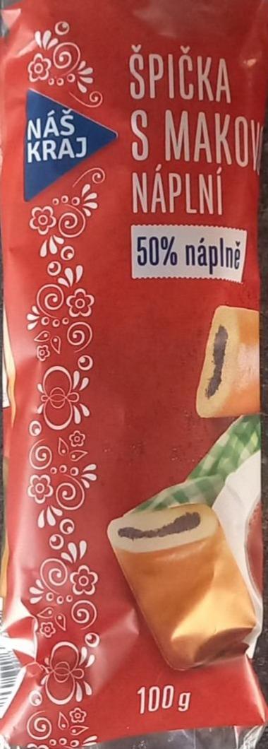 Fotografie - Špička s makovou naplní 50% náplně Náš kraj