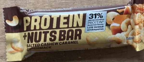 Fotografie - Protein + nuts bar salted cashew caramel IronMaxx Nutrition