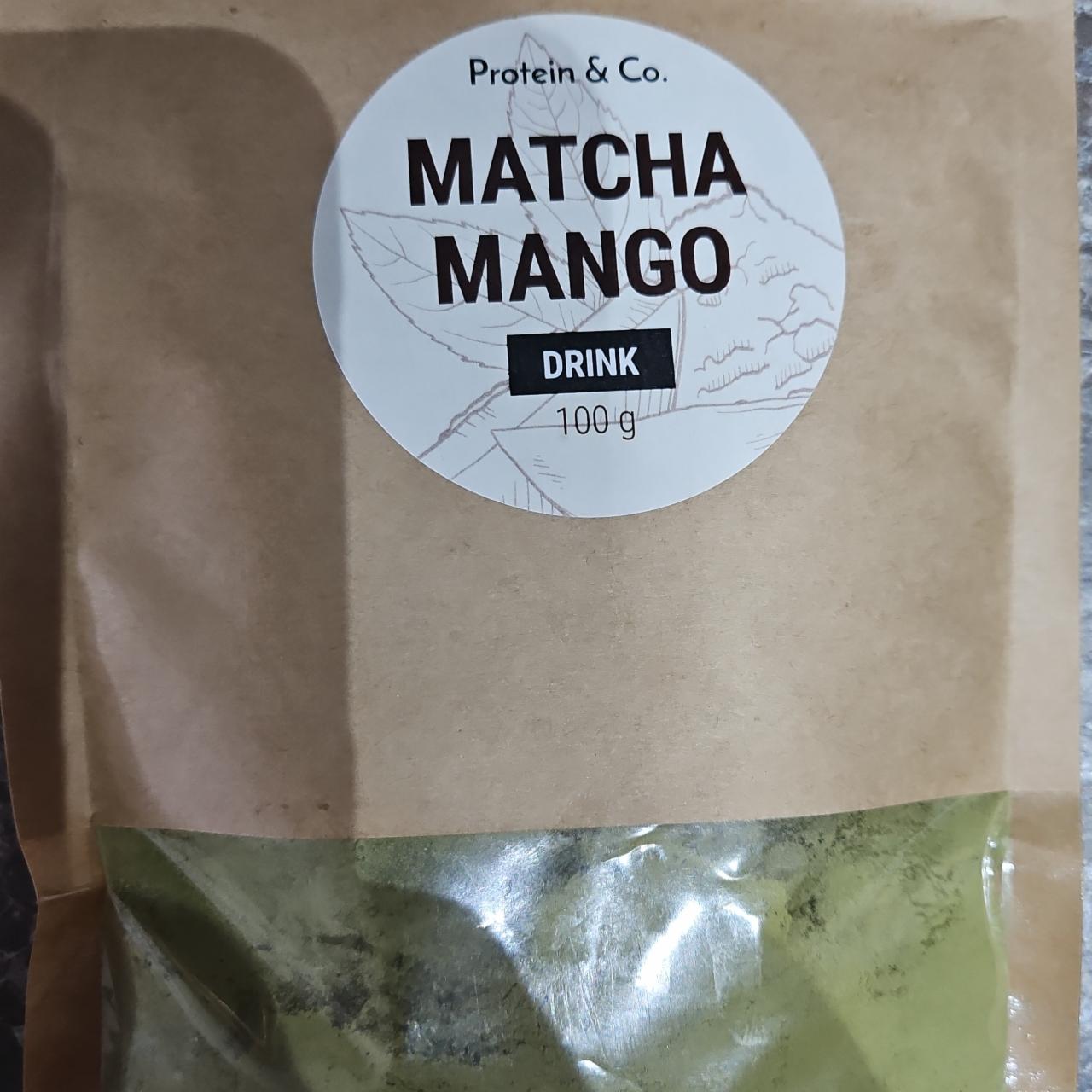 Fotografie - Matcha mango drink Protein & Co.