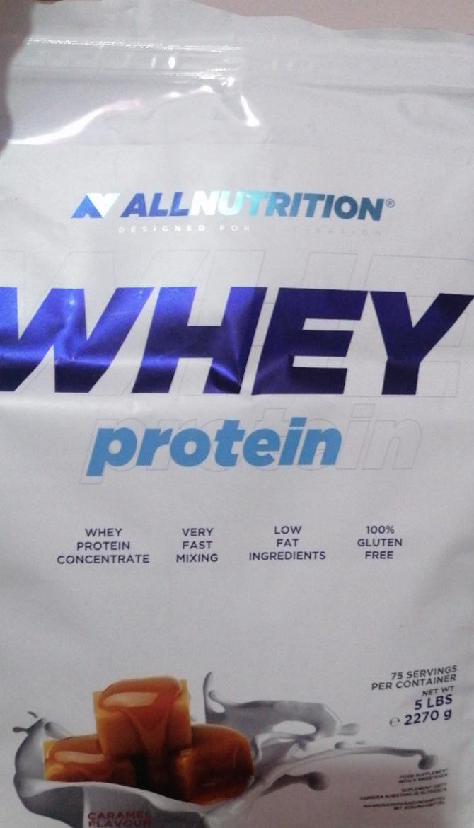 Fotografie - Whey protein chocolate nougat caramel Allnutrition