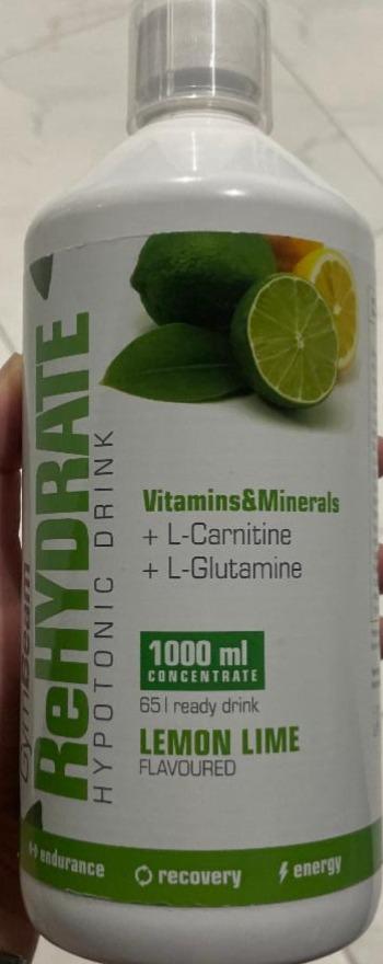 Fotografie - Rehydrate hypotonic drink lemon lime GymBeam