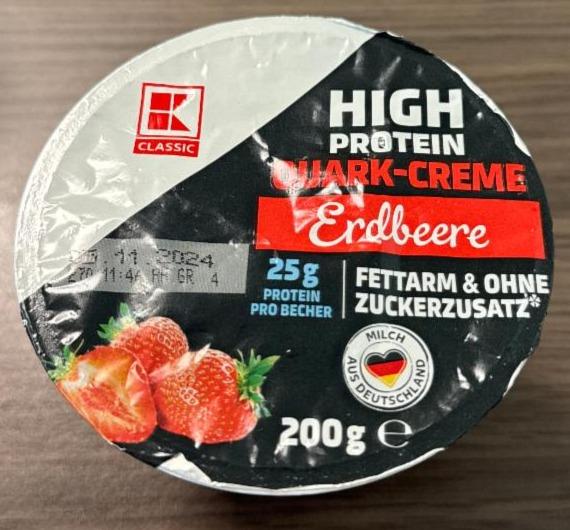 Fotografie - High protein quark-creme erdbeere K-Classic