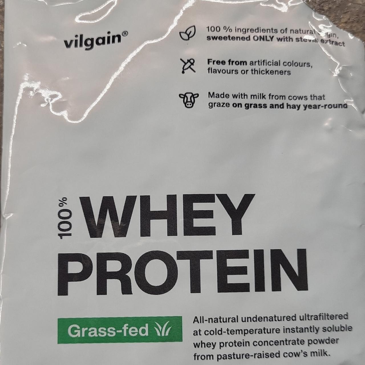 Fotografie - 100% Whey protein grass-fed vanilla Vilgain