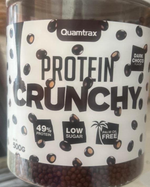 Fotografie - Protein crunchy dark choco flavor Quamtrax