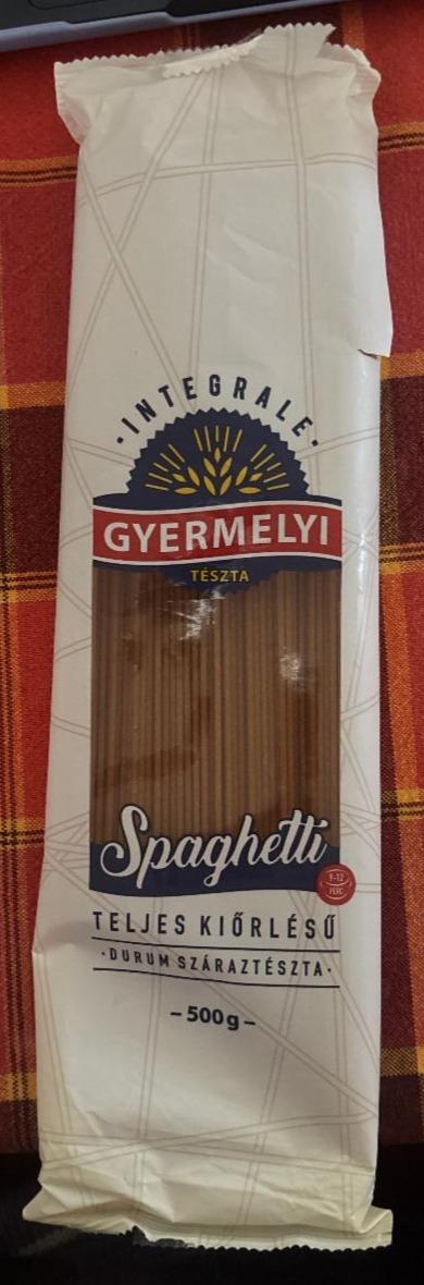 Fotografie - Spaghetti teljes kiőrlésű durum száraztészta Gyermelyi