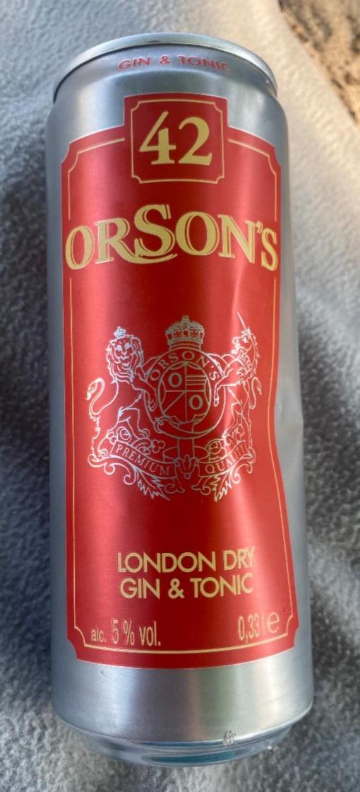 Fotografie - London dry gin & tonic Orson's