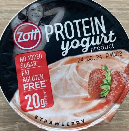 Fotografie - Protein yogurt product Strawberry Zott