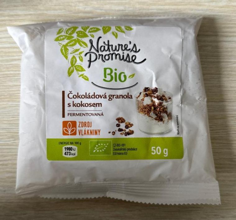 Fotografie - Bio čokoládová granola s kokosem Nature's Promise