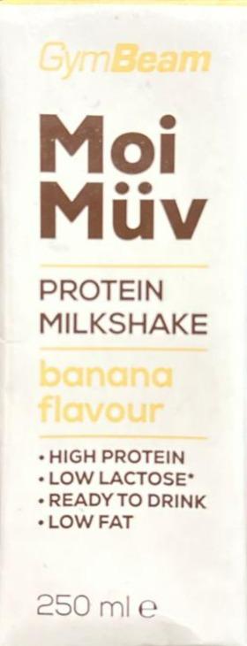 Fotografie - MoiMüv protein milkshake banana flavour GymBeam