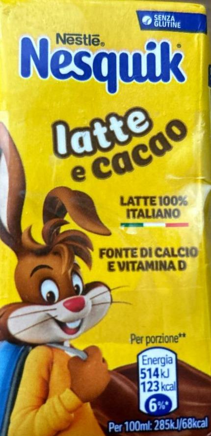 Fotografie - Nesquik latte a cacao Nestlé