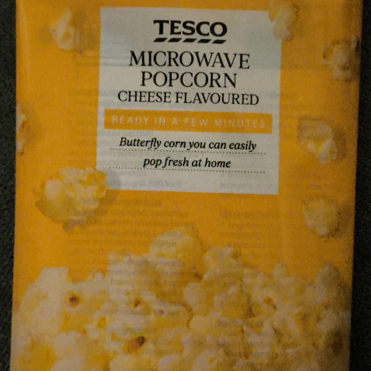 Fotografie - Microwave popcorn cheese flavoured Tesco