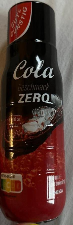 Fotografie - Cola geschmack zero Gut&Günstig