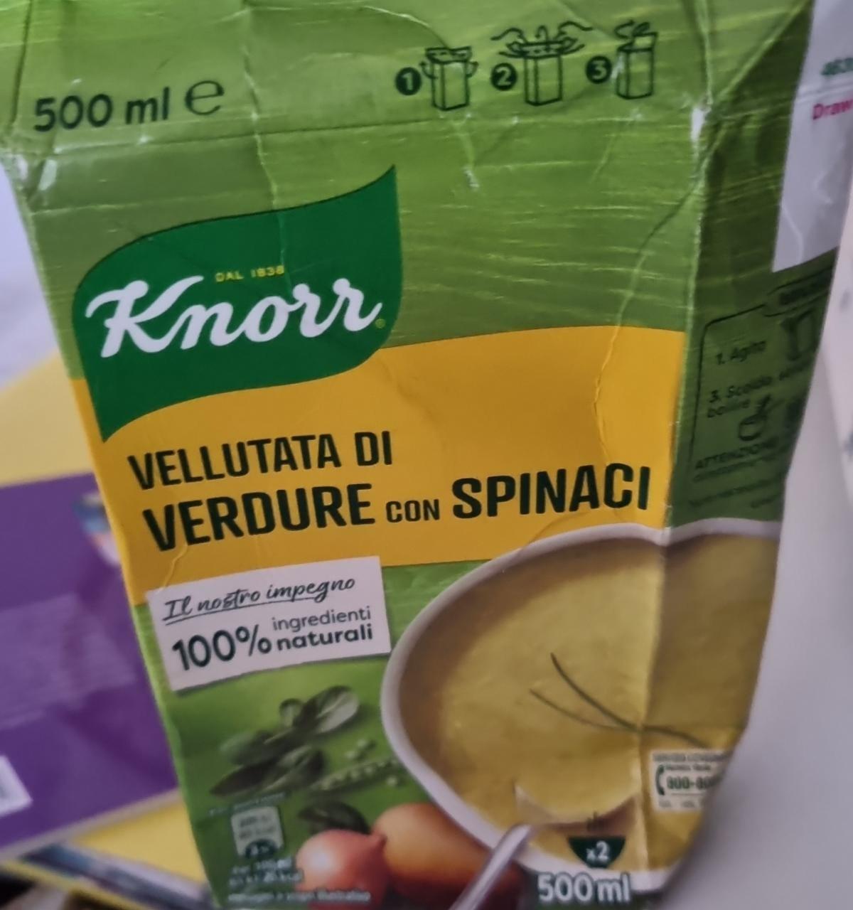 Fotografie - Vellutata di verdure con spinaci Knorr