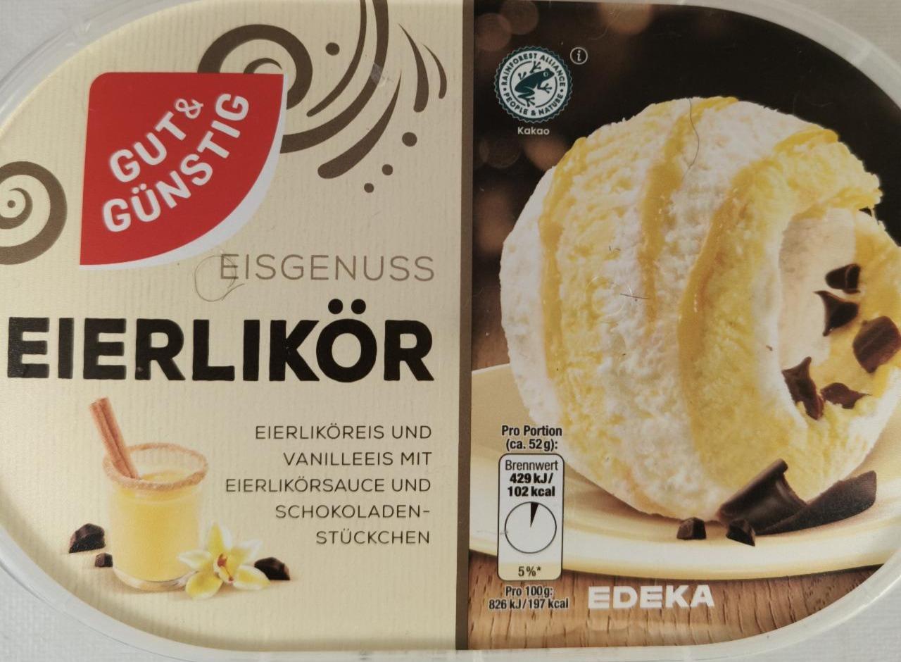 Fotografie - Eisgenuss eierlikör Gut & Gunsting