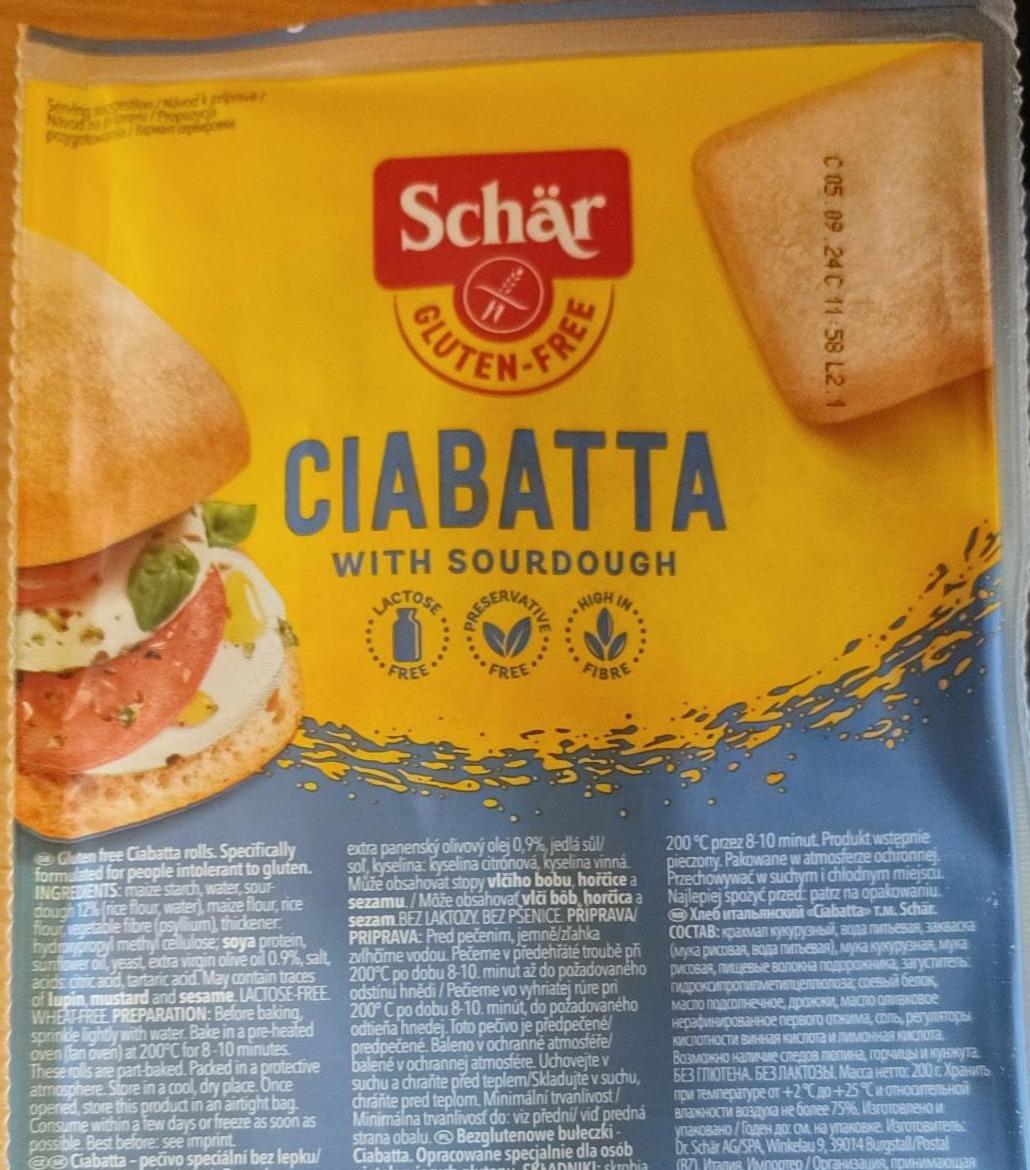 Fotografie - Ciabatta with sourdough Schär