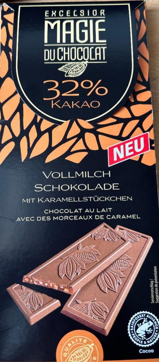 Fotografie - Magie du chocolat 32% kakao vollmilch schokolade Excelsior