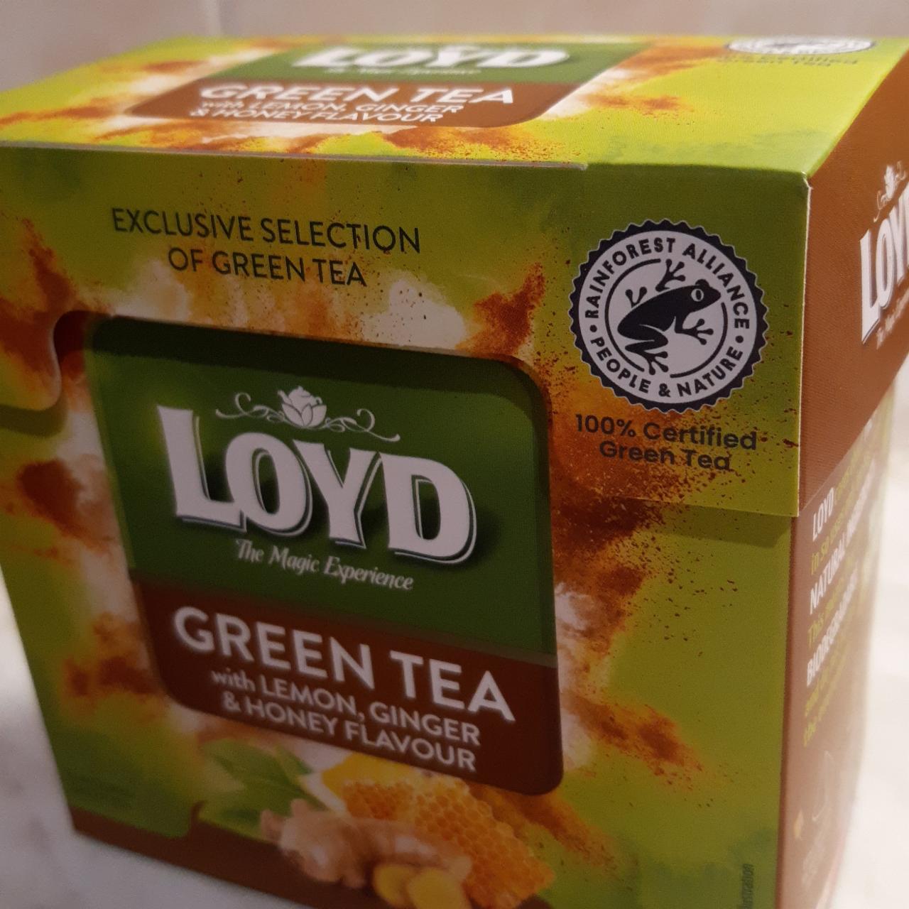 Fotografie - Green tea with lemon, ginger & honey flavour Loyd