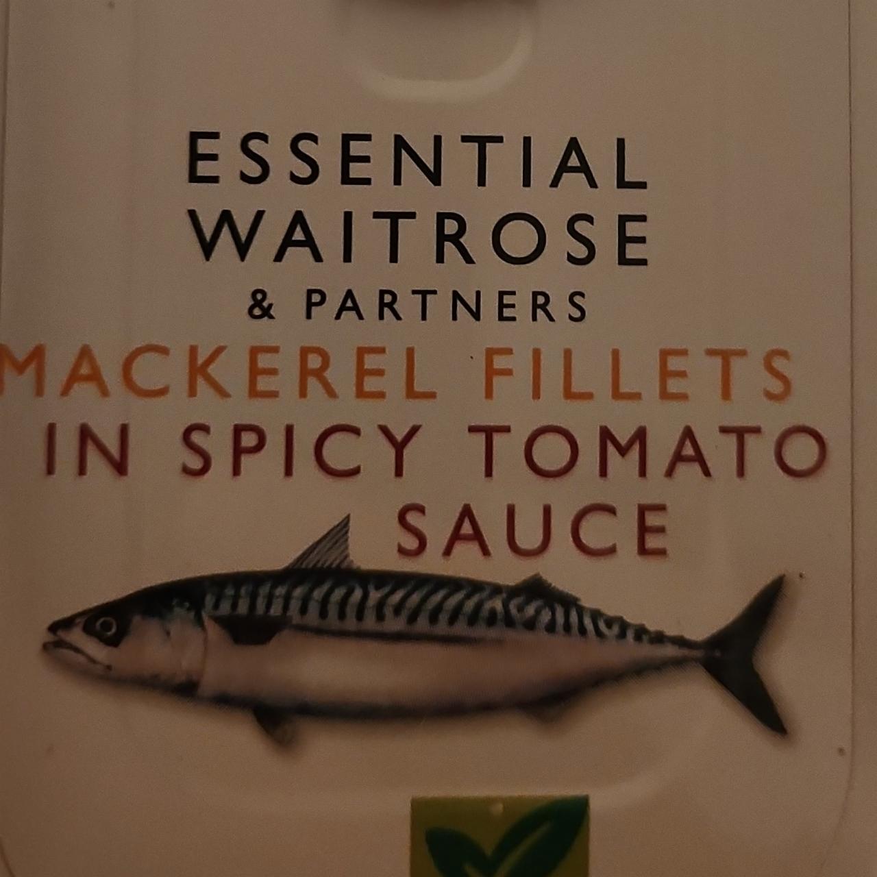 Fotografie - Mackerel fillets in spicy tomato sauce Waitrose & Partners