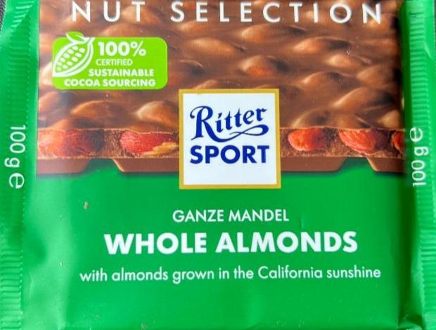 Fotografie - whole almonds Ritter sport