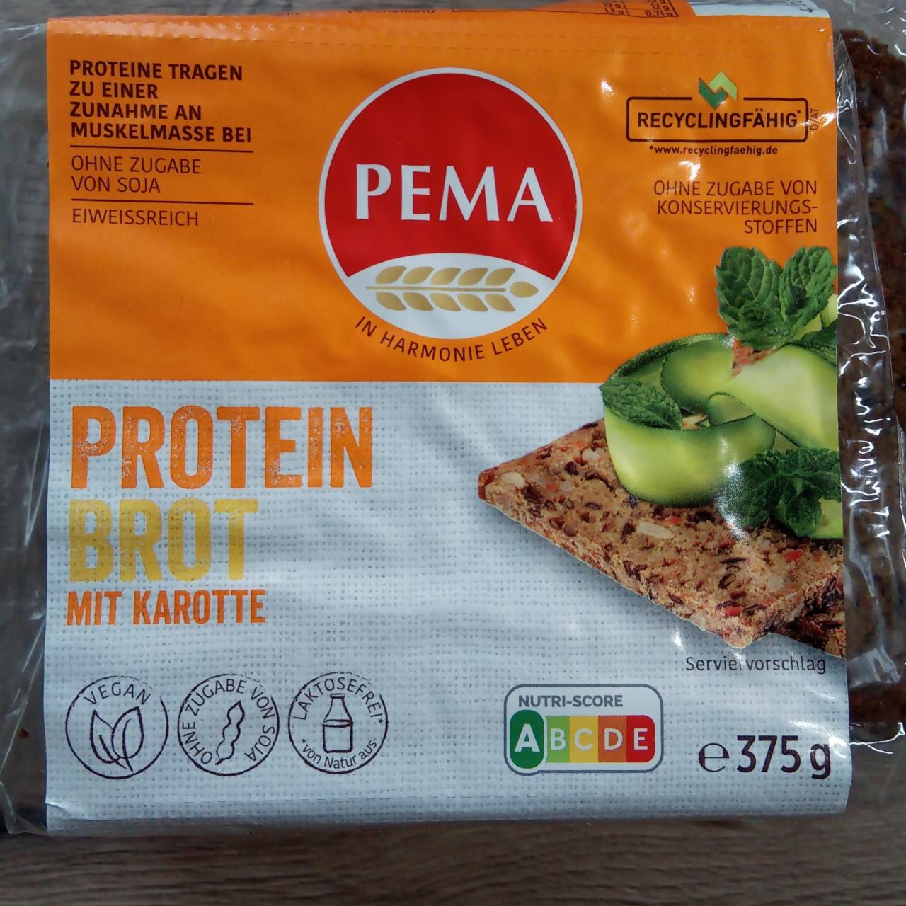 Fotografie - Protein brot mit karotte Pema