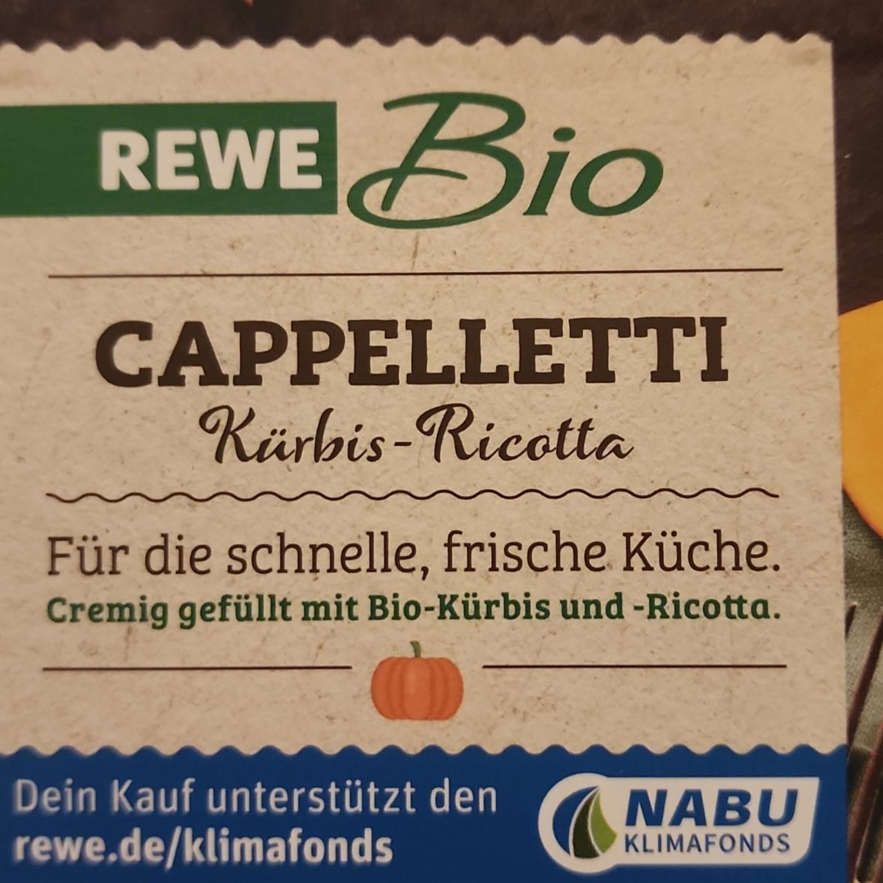 Fotografie - Cappelletti kürbis-ricotta Rewe bio