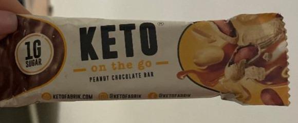 Fotografie - Peanut chocolate bar Keto on the go