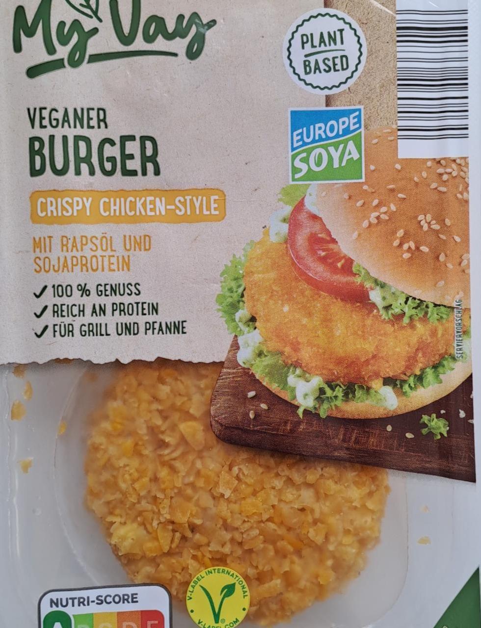 Fotografie - Veganer burger crispy chicken style My Vay