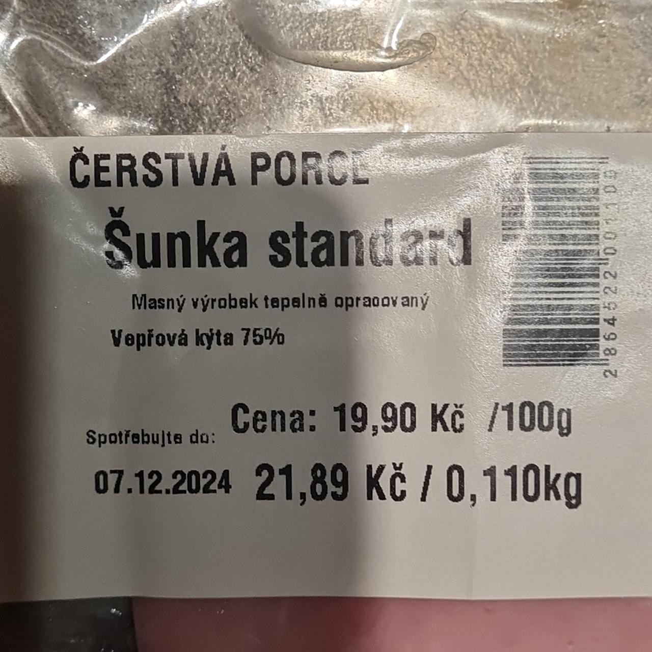 Fotografie - Šunka standard Čerstvá porce