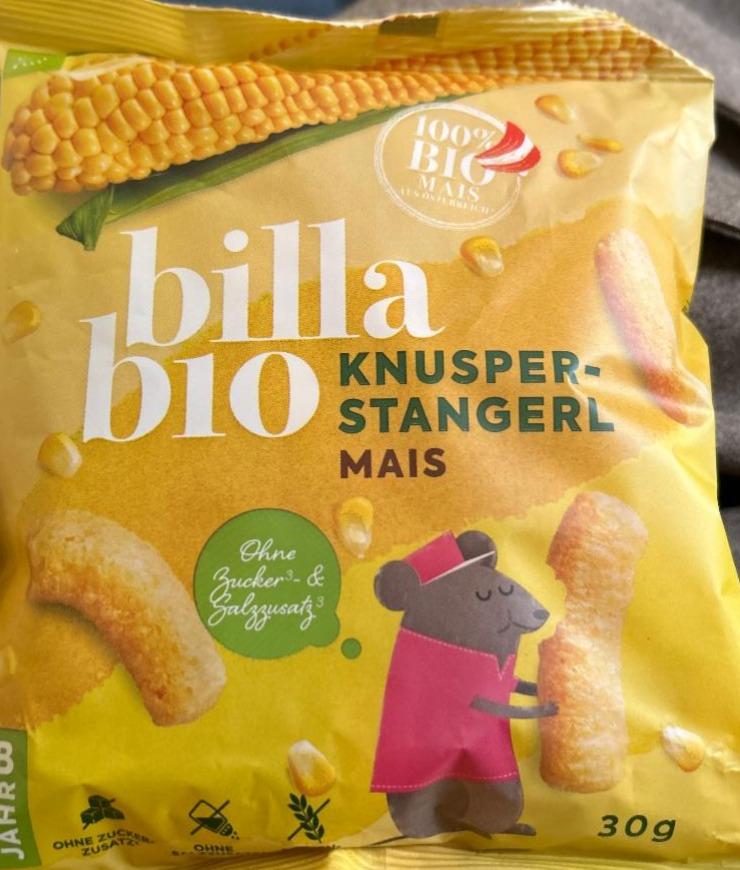 Fotografie - Knusperstangerl Mais Billa Bio