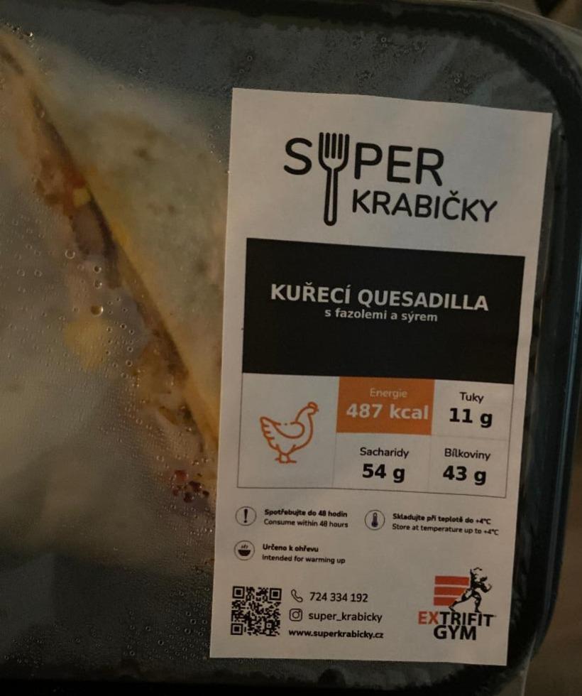 Fotografie - Kuřecí quesadilla s fazolemi a sýrem Super Krabičky