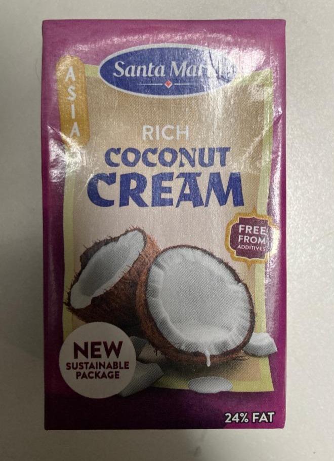 Fotografie - Rich coconut cream 24% fat Santa Maria