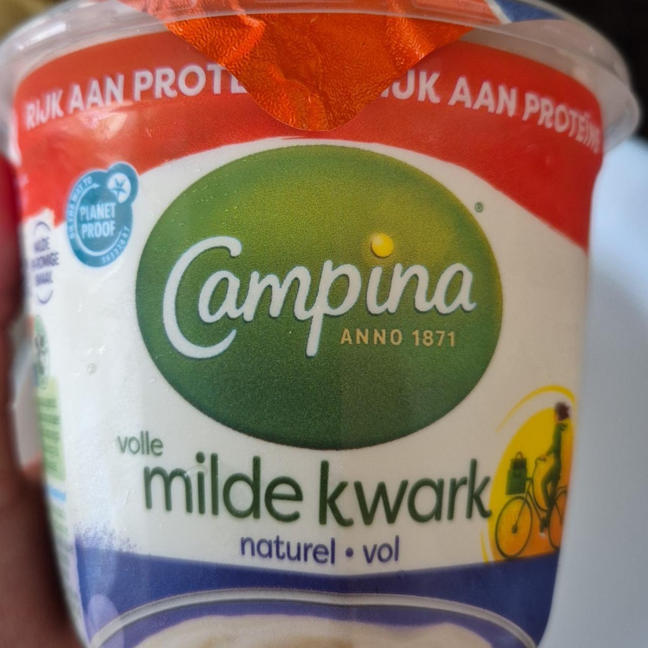 Fotografie - Volle milde kwark naturel Campina