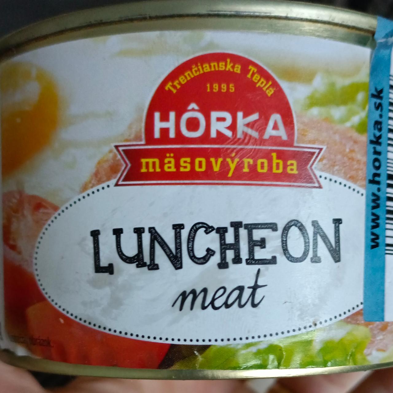 Fotografie - Luncheon meat Hôrka masovýroba