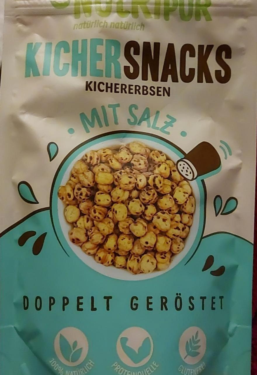 Fotografie - Kichersnacks kichererbsen mit Salz Nutripur