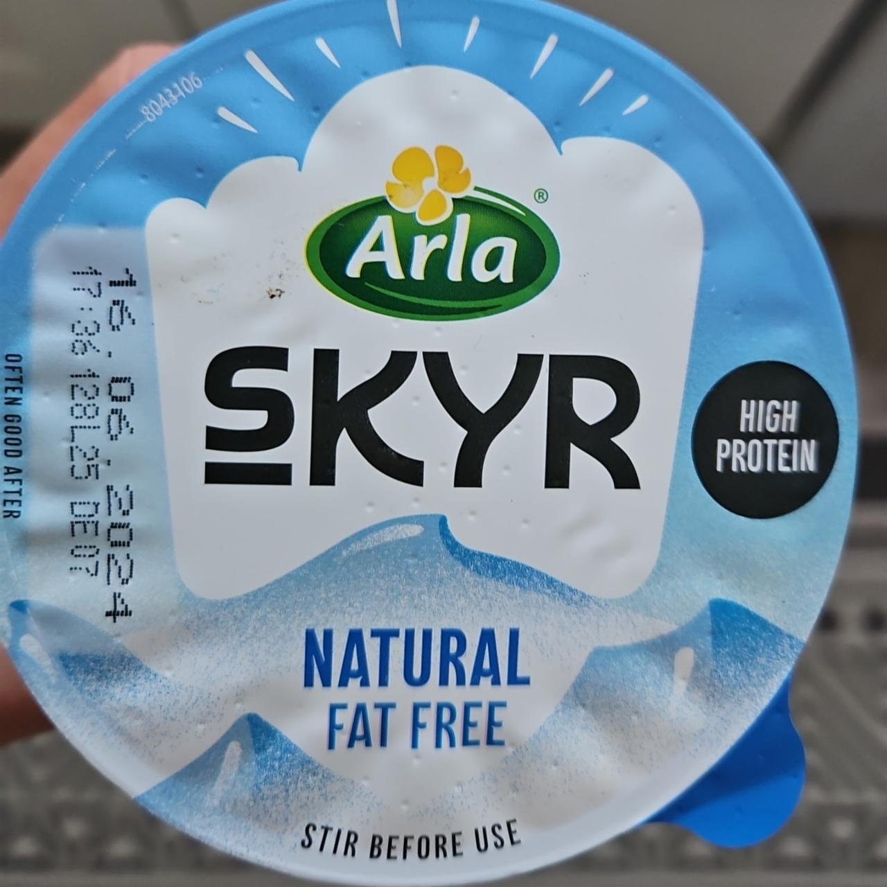 Fotografie - Skyr natural fat free Arla