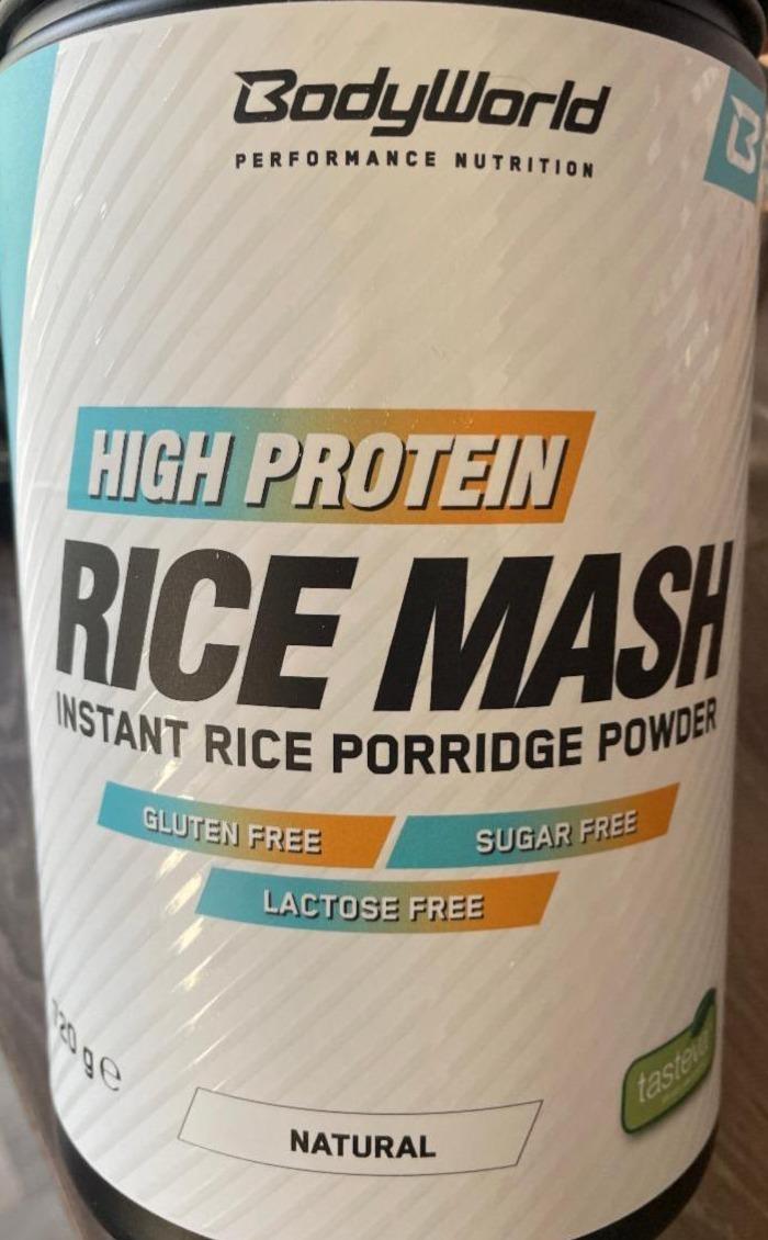 Fotografie - Rice mash high protein natural BodyWorld