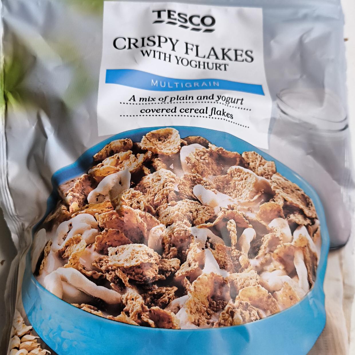 Fotografie - Crispy flakes with yoghurt multigrain Tesco