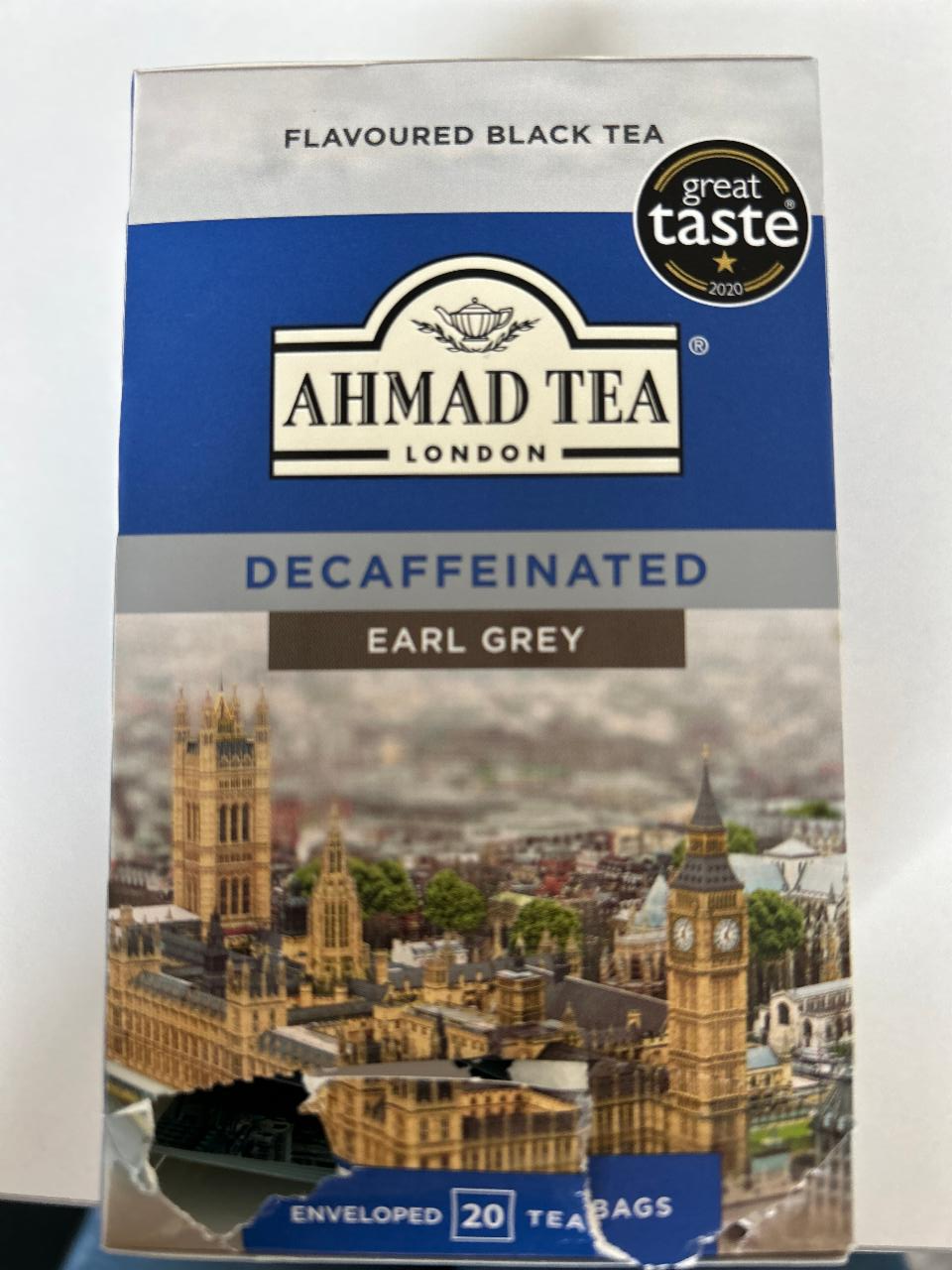 Fotografie - Decaffeinated earl grey Ahmad Tea London