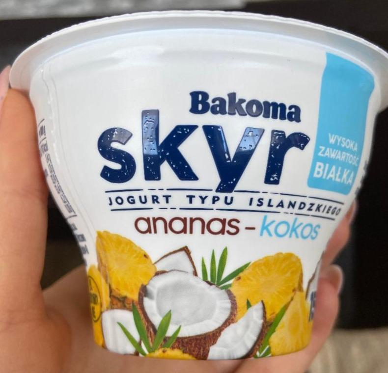 Fotografie - Skyr ananas kokos Bakoma