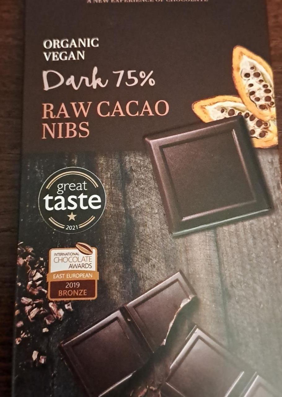 Fotografie - Dark 75% raw cacao nibs Benjamissimo