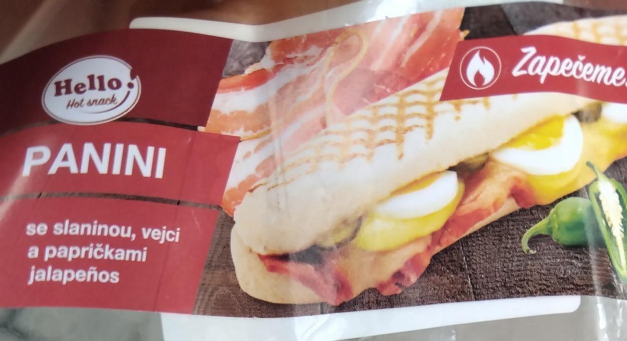 Fotografie - Panini se slaninou, vejci a papričkami jalapeños Hello