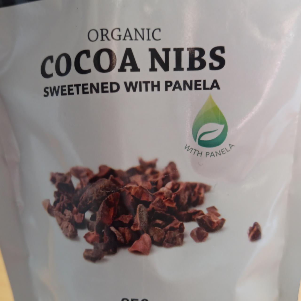 Fotografie - Organis cocoa nibs sweetened with panela Health Link