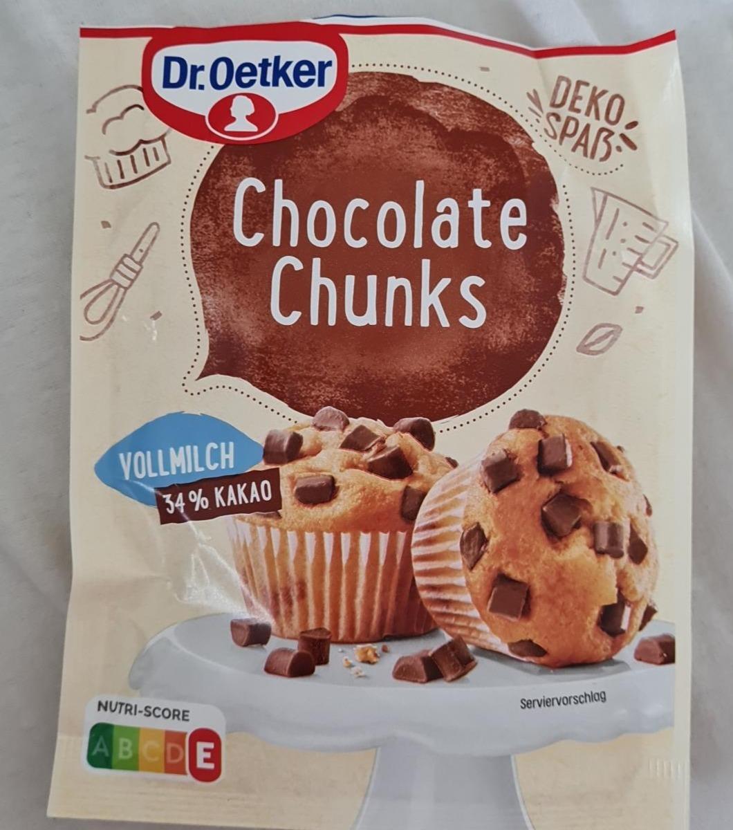 Fotografie - Chocolate chunks vollmilch Dr.Oetker