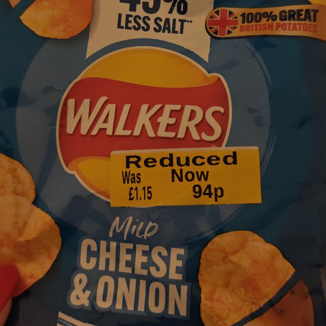 Fotografie - Mild cheese and onion Walkers