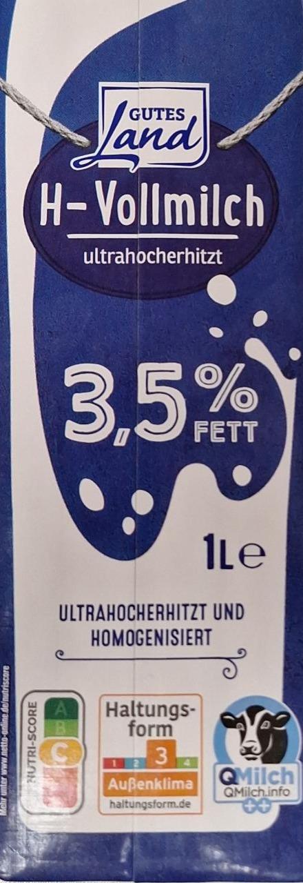 Fotografie - H-Vollmilch 3,5% fett Gutes Land