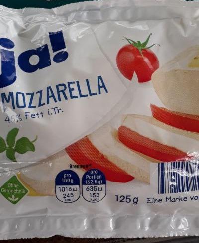 Fotografie - Mozzarella 45% Fett i. Tr. Ja!